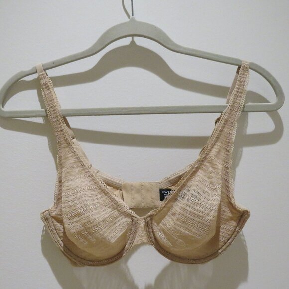 NATORI Revive Full Fit Underwire Bra in Cafe Lace Semi Sheer - Size 34B - Picture 2 of 12